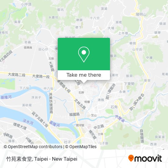 竹苑素食堂 map