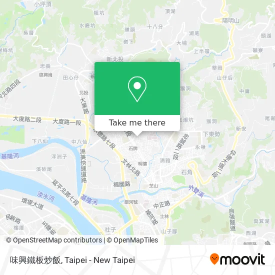 味興鐵板炒飯地圖