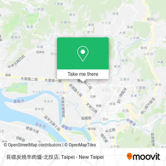 長疆炭燒羊肉爐-北投店地圖