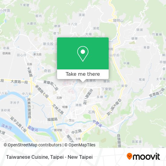 Taiwanese Cuisine map