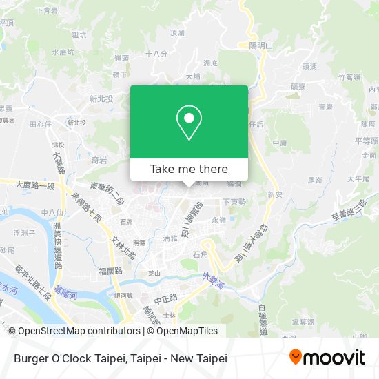 Burger O'Clock Taipei地圖