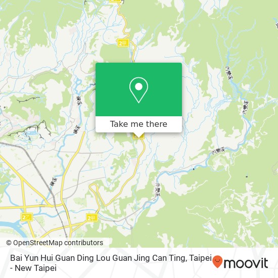Bai Yun Hui Guan Ding Lou Guan Jing Can Ting, 臺北市士林區仰德大道三段125巷2號 map