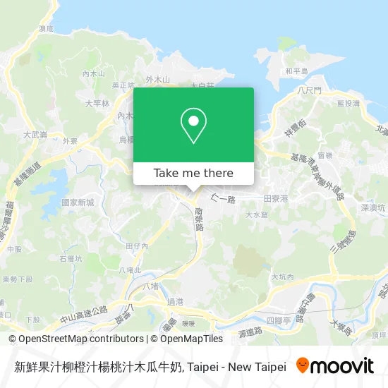新鮮果汁柳橙汁楊桃汁木瓜牛奶 map