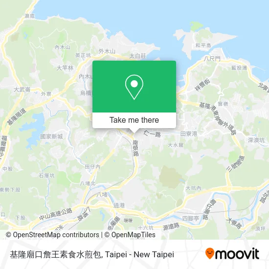 基隆廟口詹王素食水煎包地圖