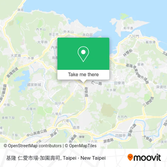 基隆 仁愛市場-加園壽司地圖