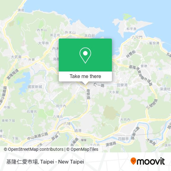 基隆仁愛巿場地圖