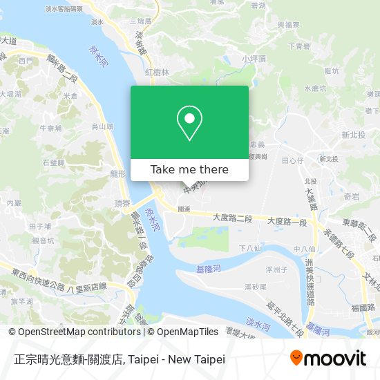 正宗晴光意麵-關渡店 map