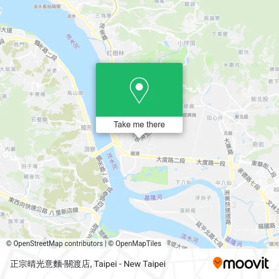 正宗晴光意麵-關渡店地圖