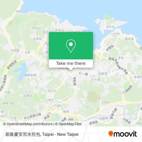 基隆慶安宮水煎包地圖