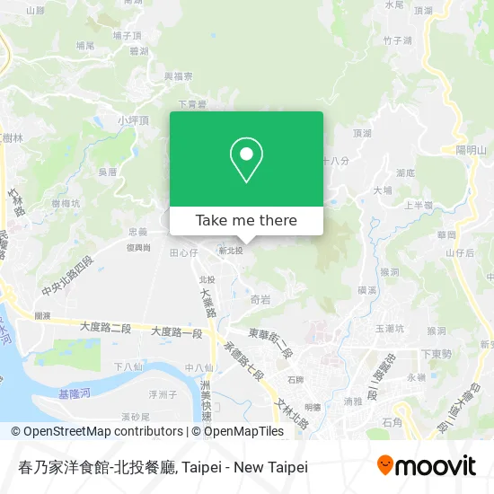 春乃家洋食館-北投餐廳 map