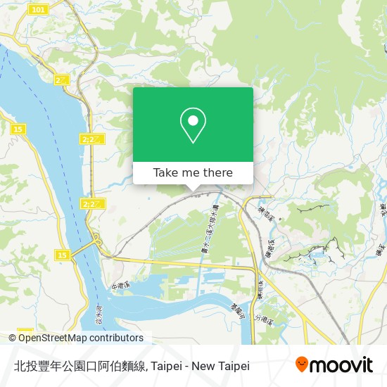 北投豐年公園口阿伯麵線 map