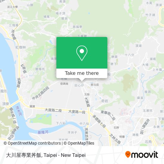 大川屋專業丼飯 map