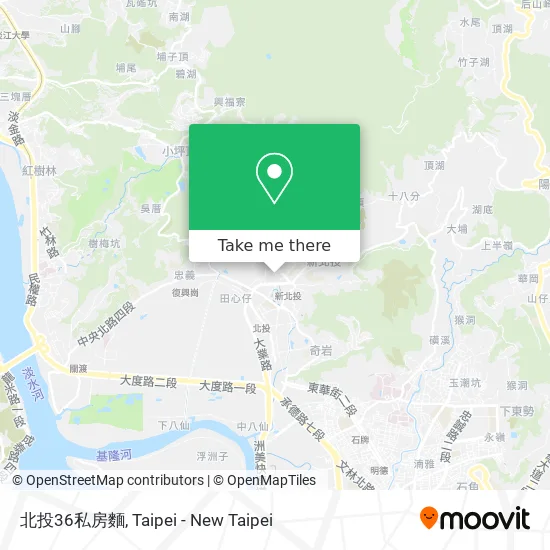 北投36私房麵 map