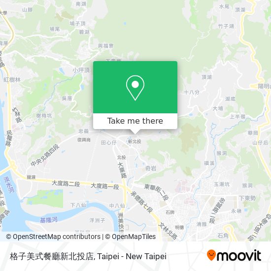 格子美式餐廳新北投店 map
