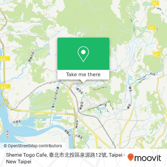 Sheme Togo Cafe, 臺北市北投區泉源路12號 map