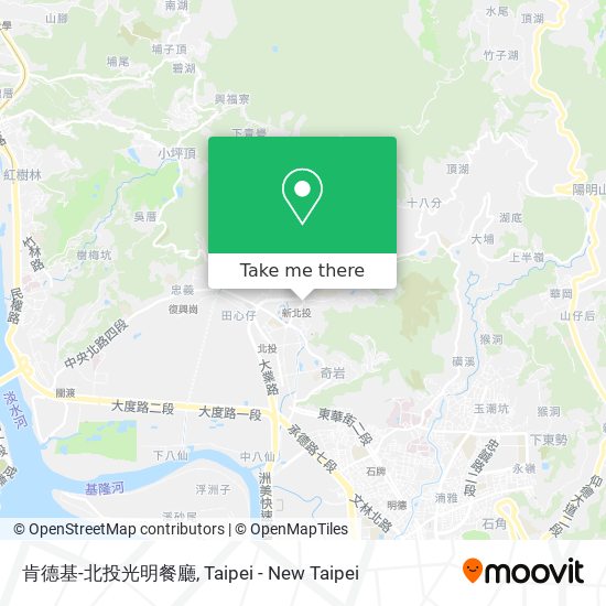 肯德基-北投光明餐廳 map
