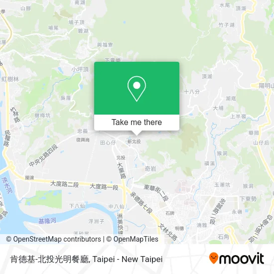 肯德基-北投光明餐廳地圖