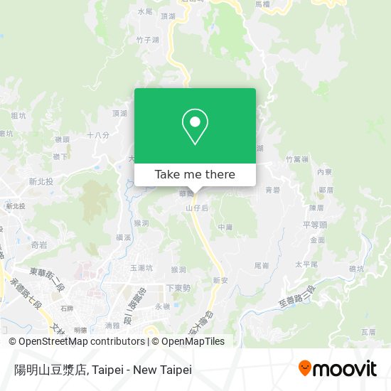 陽明山豆漿店 map