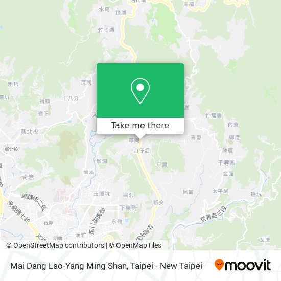 Mai Dang Lao-Yang Ming Shan map