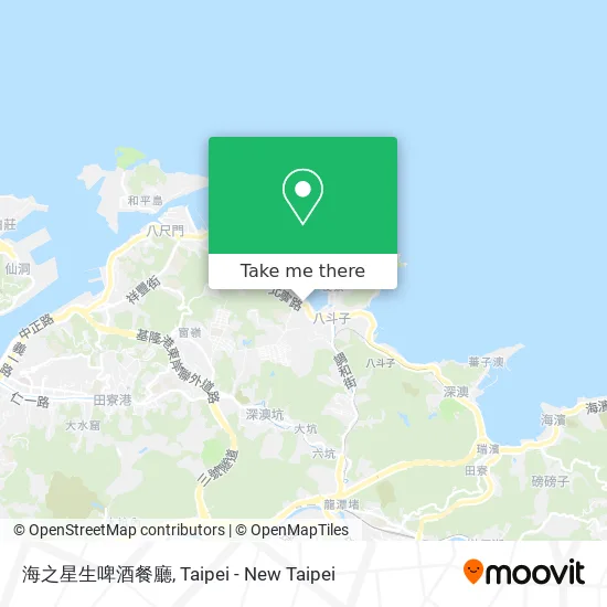 海之星生啤酒餐廳地圖