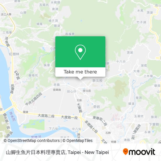 山腳生魚片日本料理專賣店 map