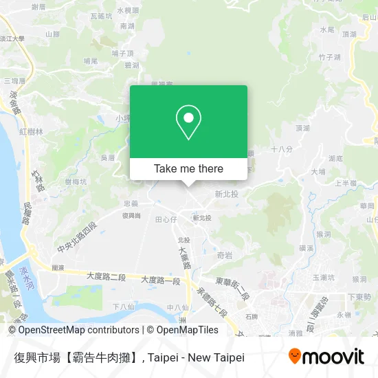復興市場【霸告牛肉攤】地圖