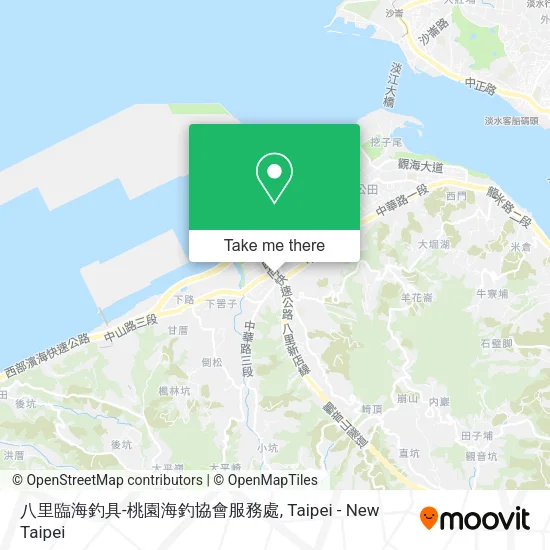 八里臨海釣具-桃園海釣協會服務處地圖