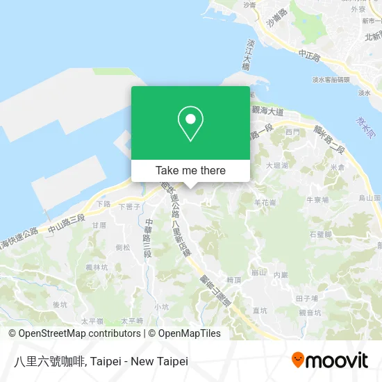 八里六號咖啡 map