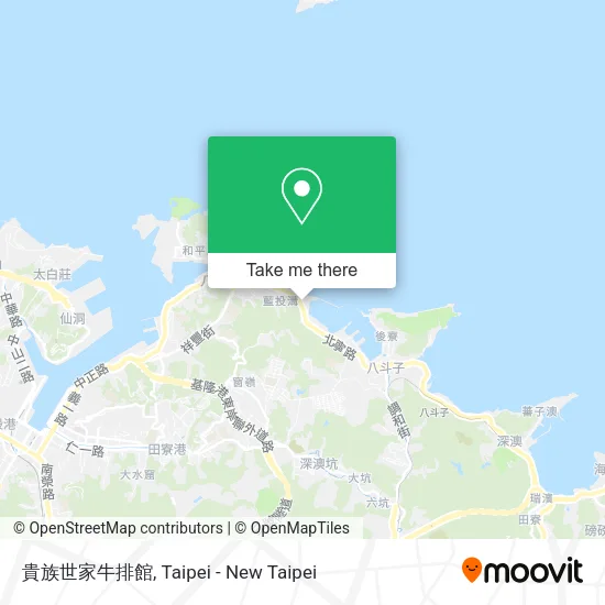 貴族世家牛排館地圖