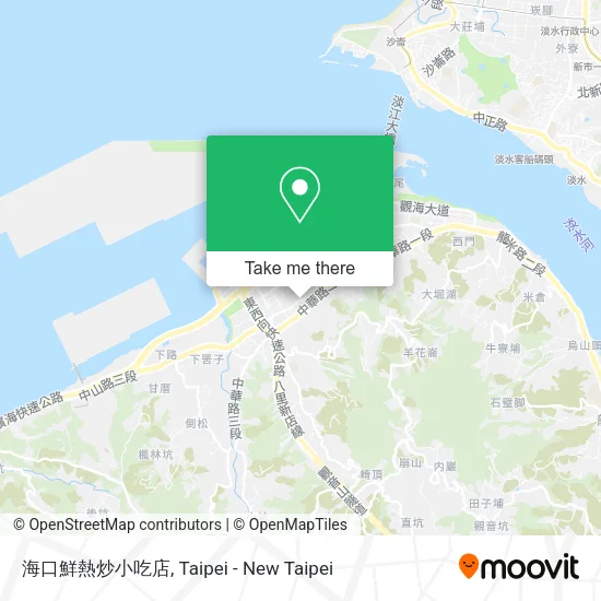 海口鮮熱炒小吃店地圖