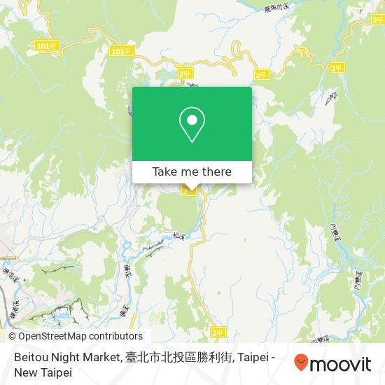 Beitou Night Market, 臺北市北投區勝利街 map