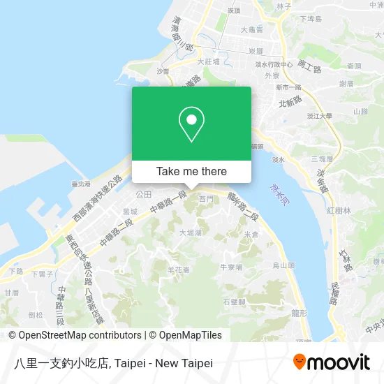 八里一支釣小吃店地圖