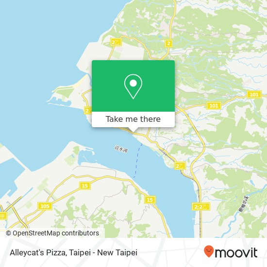 Alleycat's Pizza, 中正路 map