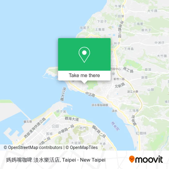 媽媽嘴咖啤 淡水樂活店地圖