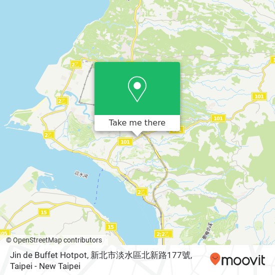 Jin de Buffet Hotpot, 新北市淡水區北新路177號 map