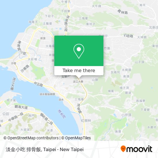 淡金小吃 排骨飯 map