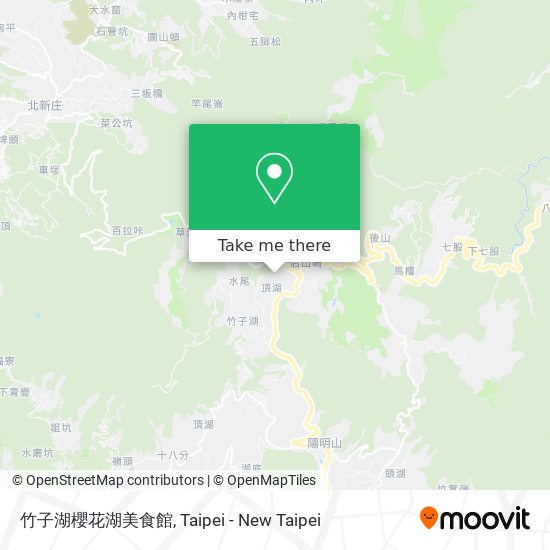 竹子湖櫻花湖美食館 map