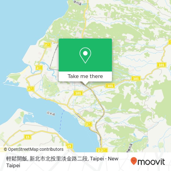輕鬆開飯, 新北市北投里淡金路二段 map