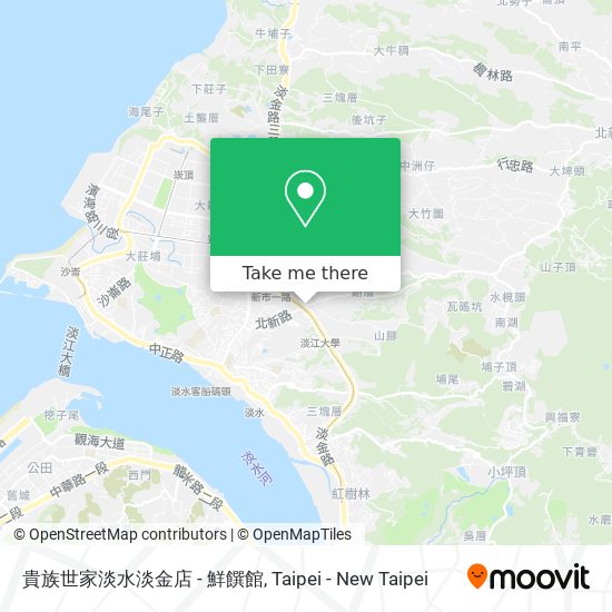 貴族世家淡水淡金店 - 鮮饌館 map