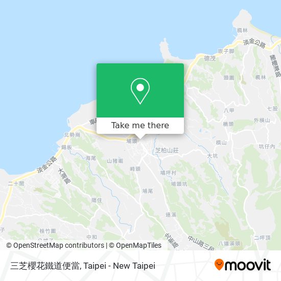 三芝櫻花鐵道便當地圖