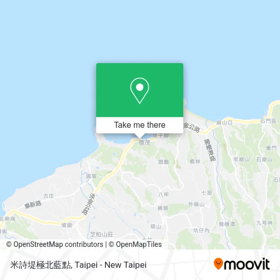 米詩堤極北藍點 map