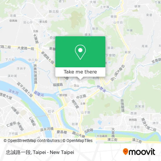 忠誠路一段 map