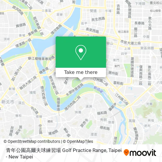 青年公園高爾夫球練習場 Golf Practice Range map