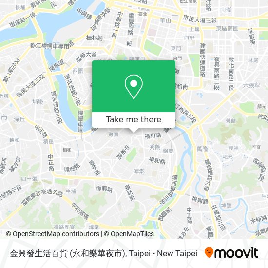 金興發生活百貨 (永和樂華夜市) map