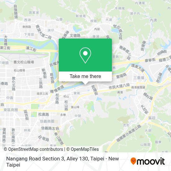 How To Get To 南港路三段130巷in 南港區by Bus Or Metro