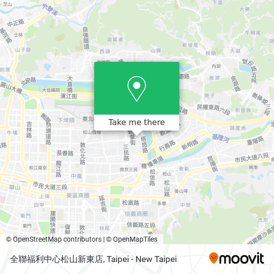全聯福利中心松山新東店 map