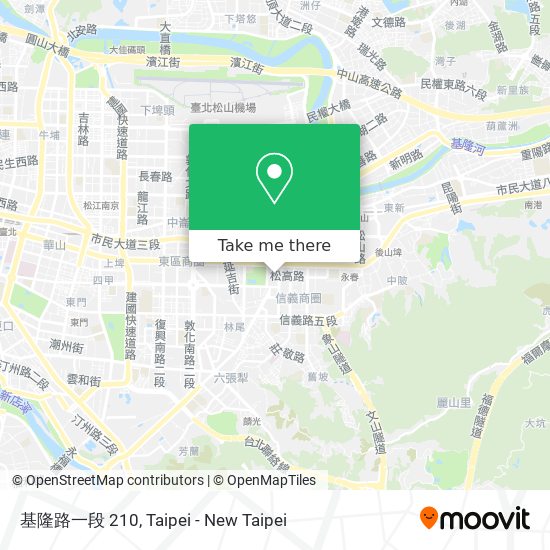 基隆路一段 210 map