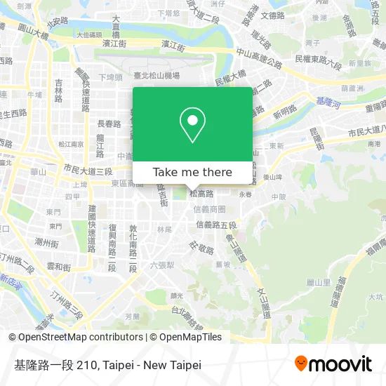 基隆路一段 210 map