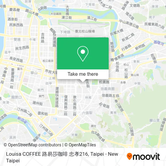 Louisa COFFEE 路易莎咖啡 忠孝216 map