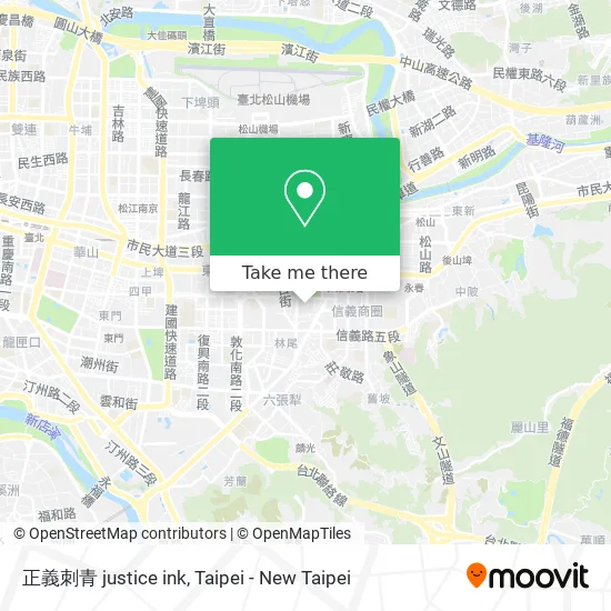 正義刺青 justice ink地圖